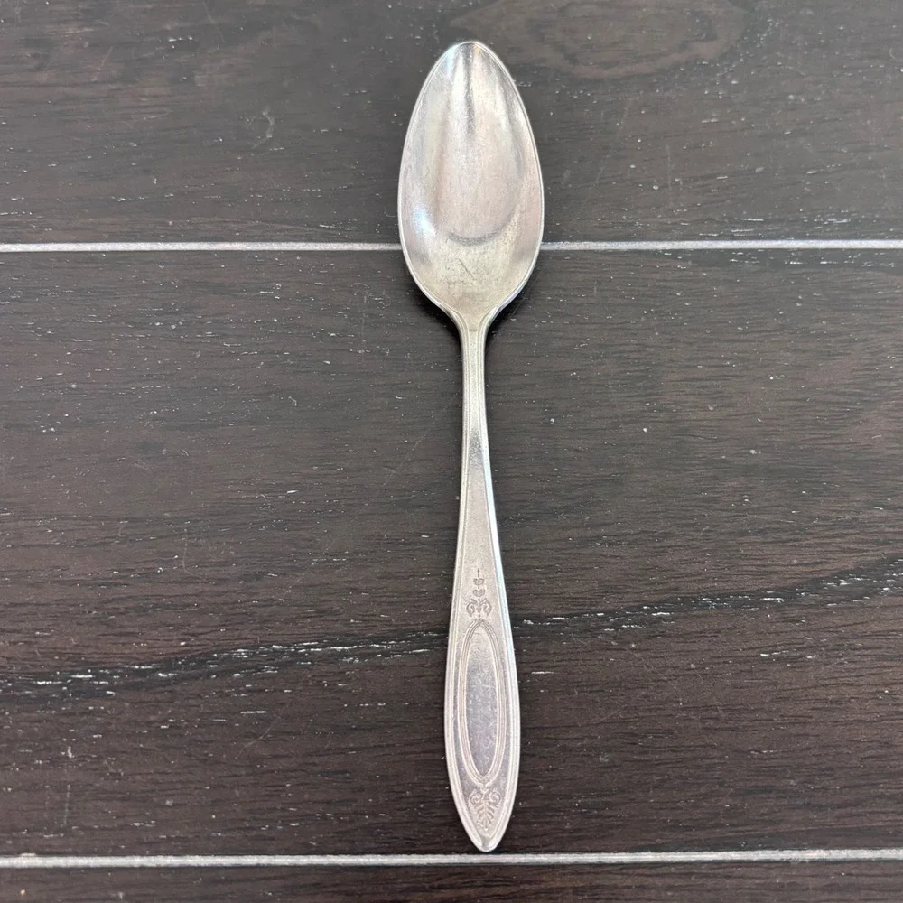 Vintage | Oneida Community Plate | 1917‎ ADAM | Silverplate Place Oval Spoon